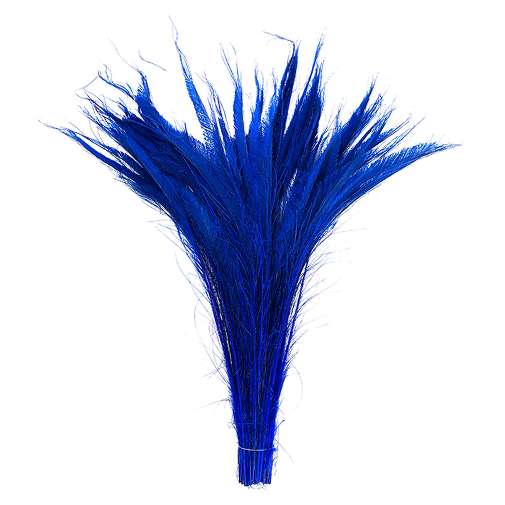 Peacock Swords Bleach Dyed - Royal
