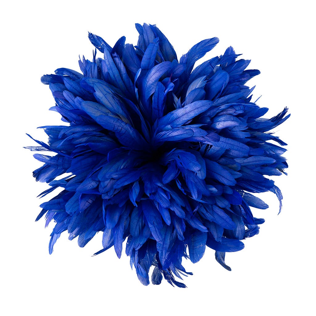 Rooster Coque Tails-Bleach-Dyed - Royal