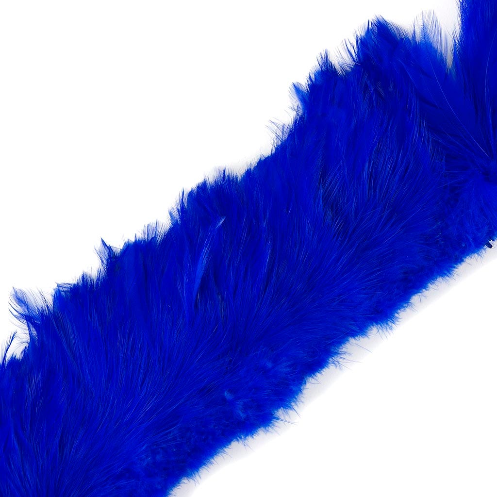 Rooster Hackle-White-Dyed - Royal