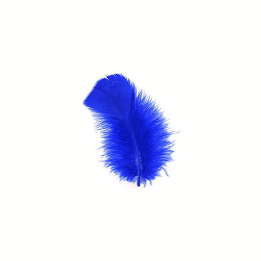 1/4 lbs - Peacock Blue Turkey T-Base Plumage Wholesale Feathers (Bulk)