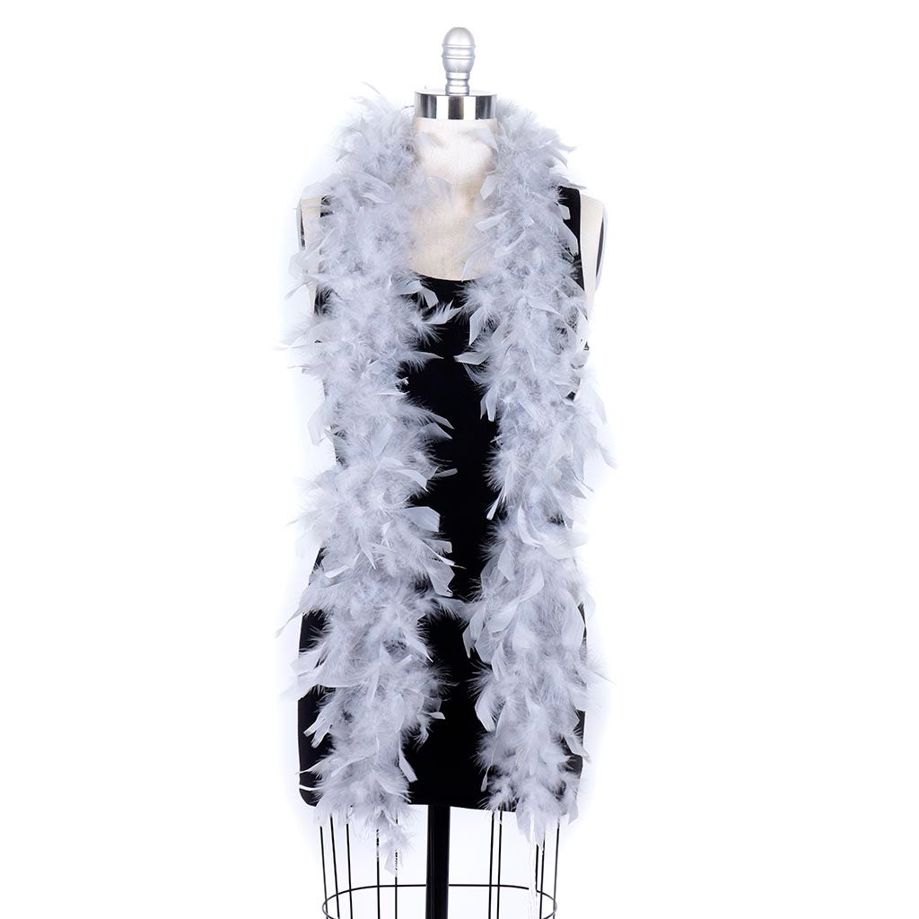 Chandelle Feather Boa - Lightweight - Silver