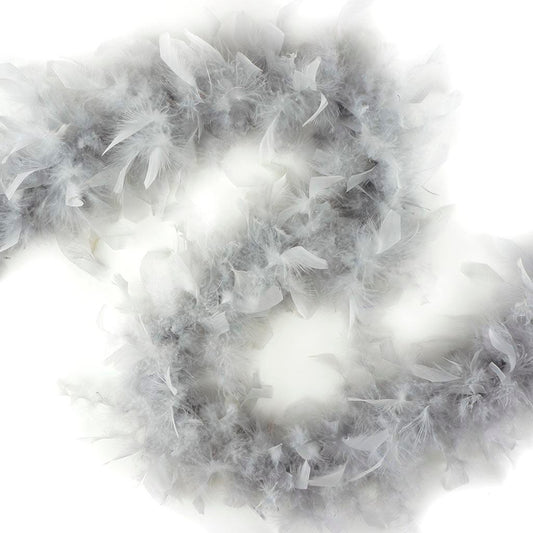 Chandelle Feather Boa - Lightweight - Silver