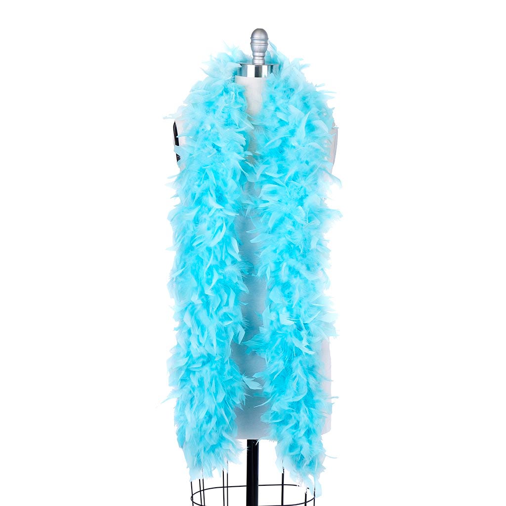 Chandelle Feather Boa - Heavyweight  - Lt Turquoise