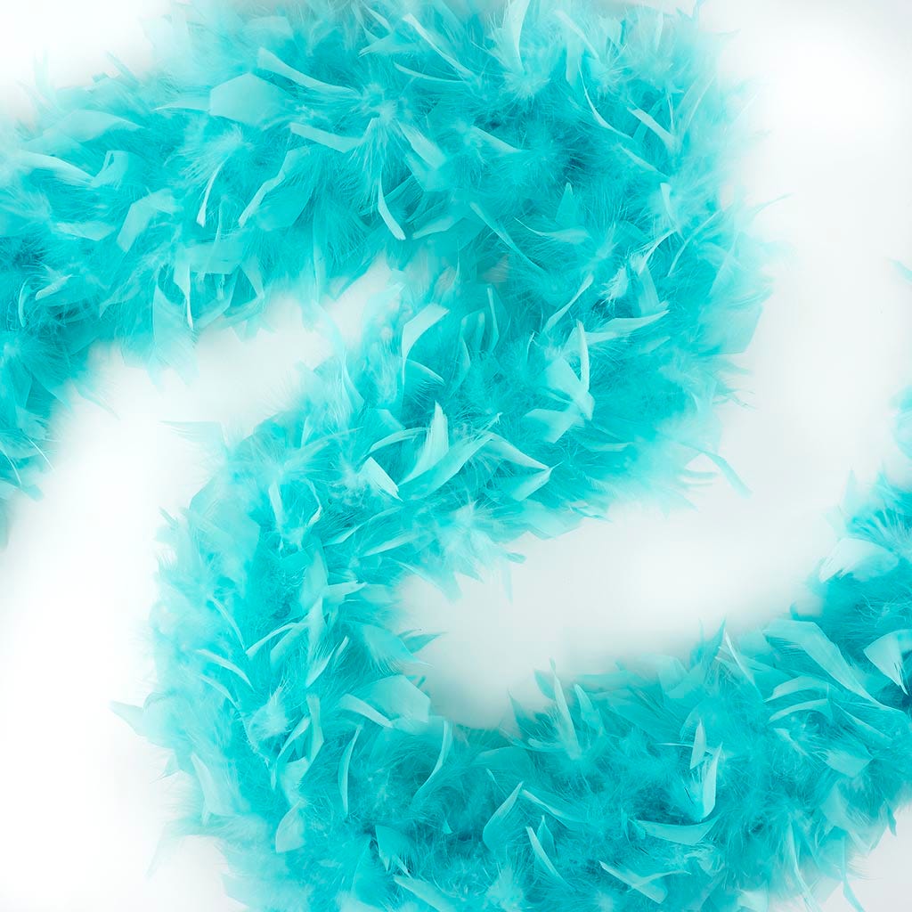 Chandelle Feather Boa - Heavyweight  - Lt Turquoise