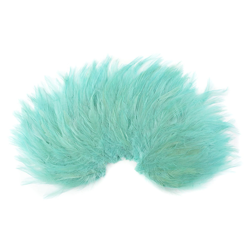 Feather Hackle Pads Dyed - Lt Turquoise