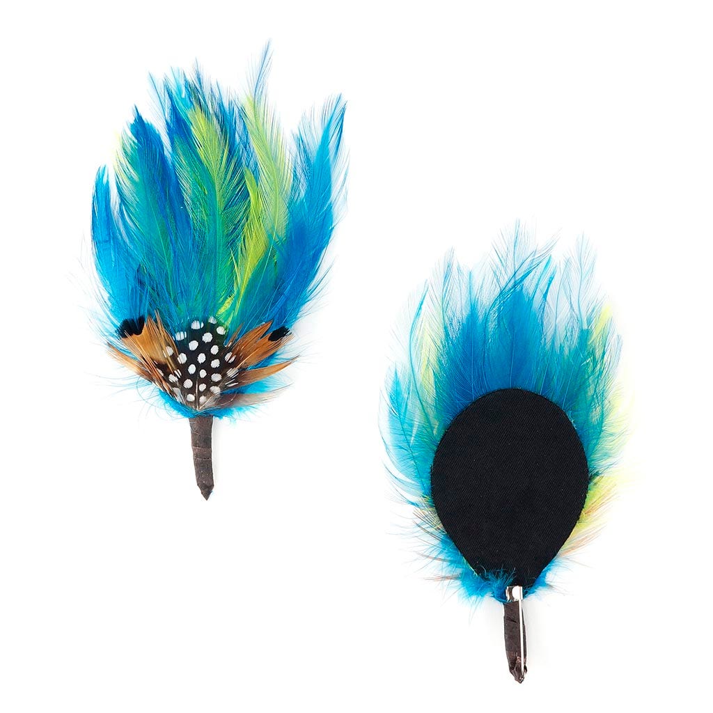 Feather Corsage-Hackle-Pheasant-Guinea Plumage - LM/LT/N