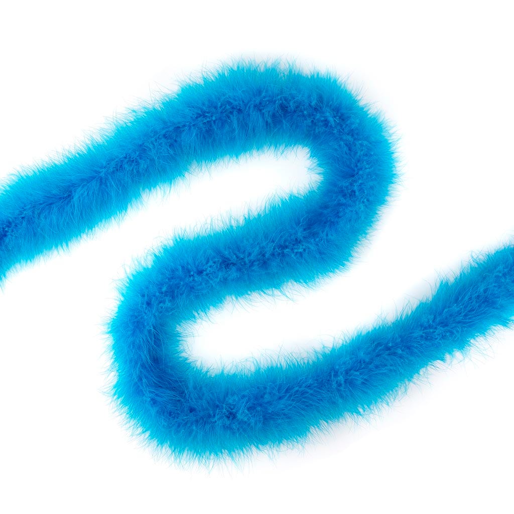 2 Yard Dark Turquoise Marabou Feather Boa | Heavy Weight Solid Color ...