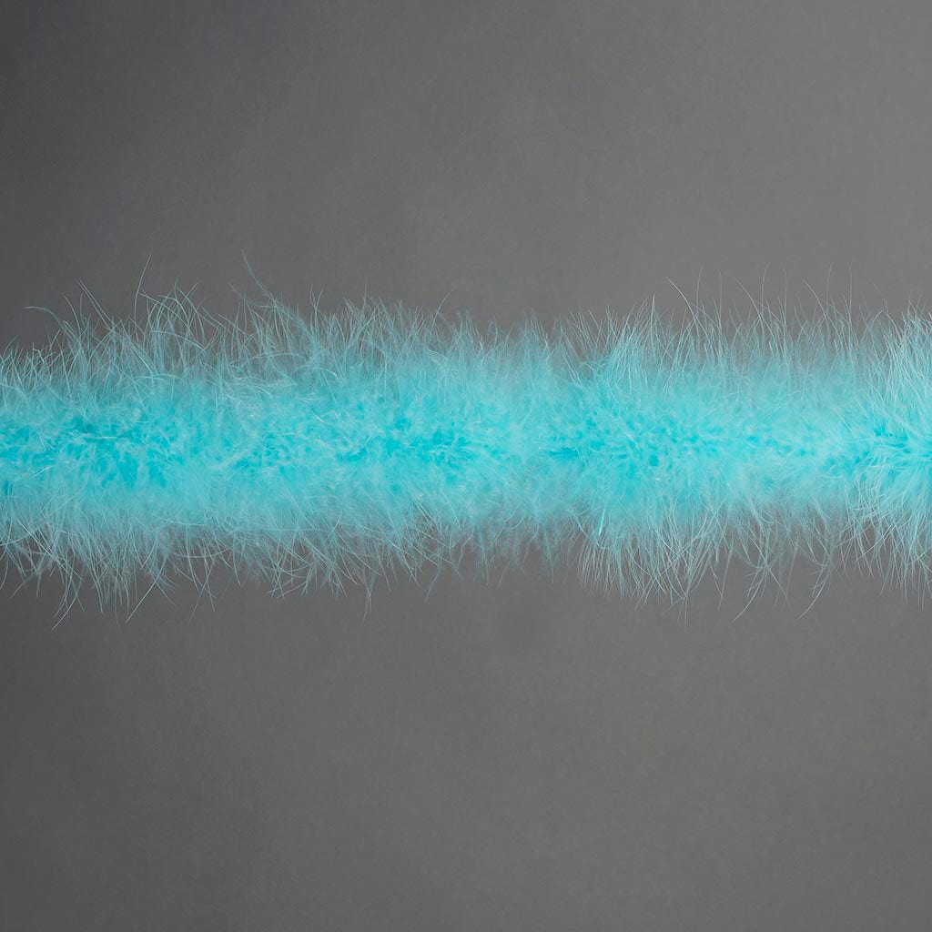 Full Marabou Feather Boa - Light Turquoise