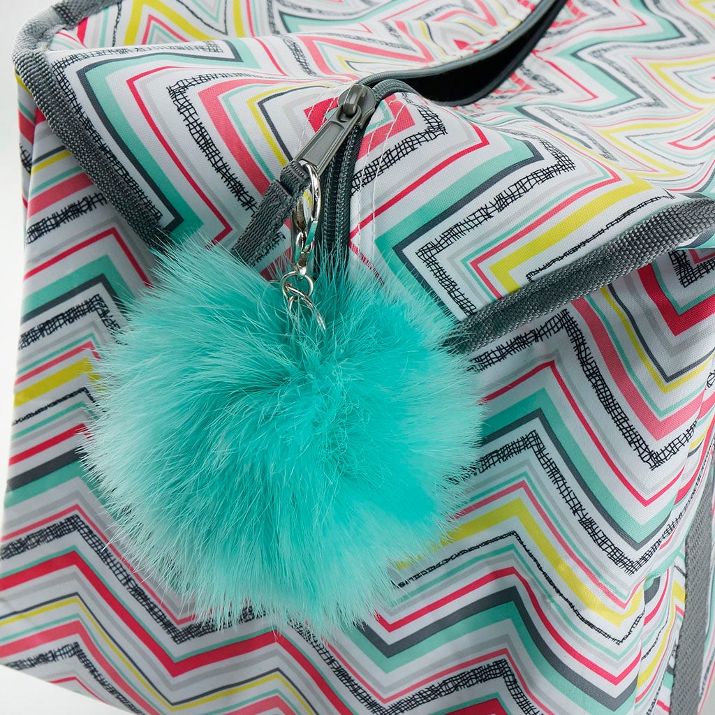 Marabou Feather Pom Pom Key Chain IT