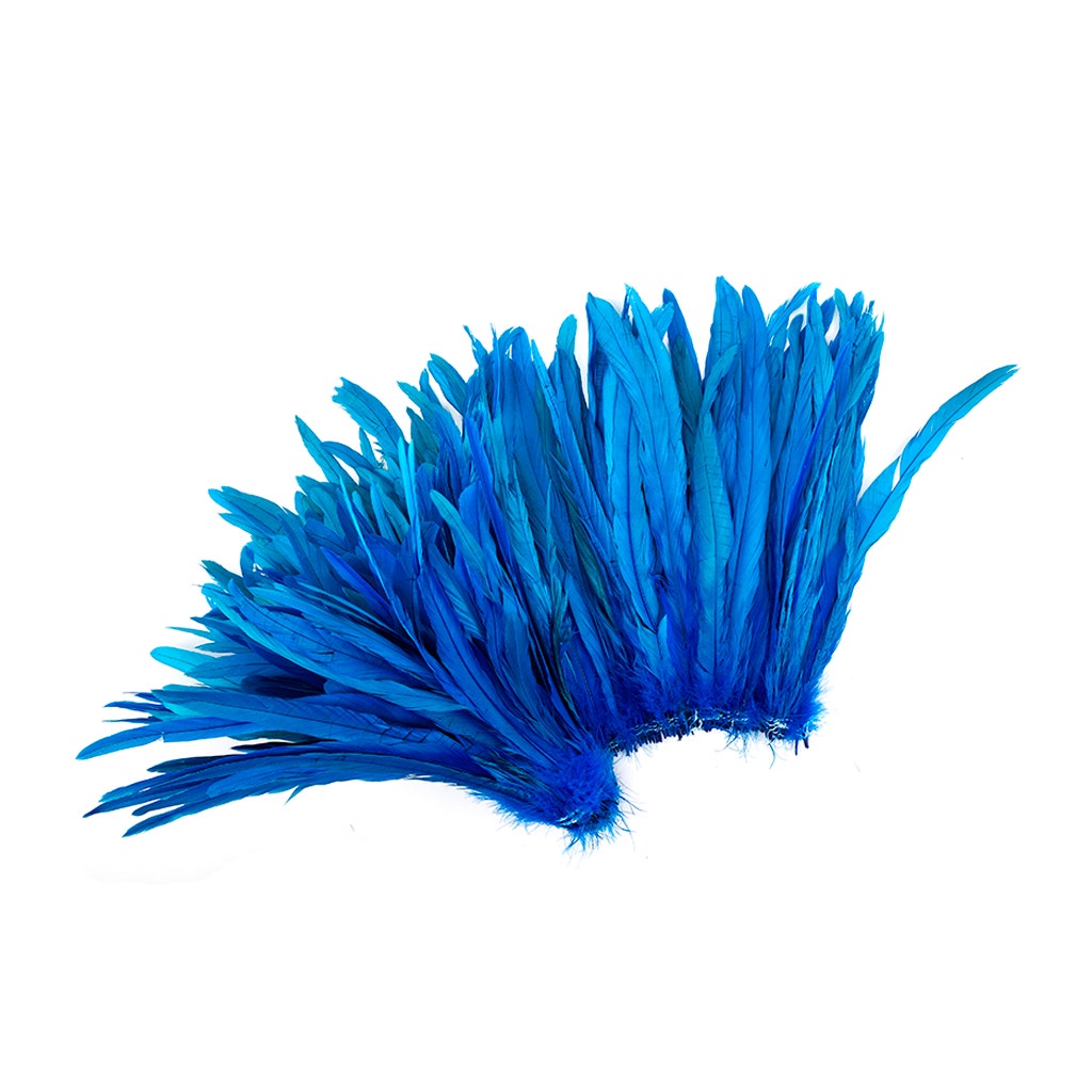 Rooster Coque Tails-Bleach-Dyed - Dark Turquoise