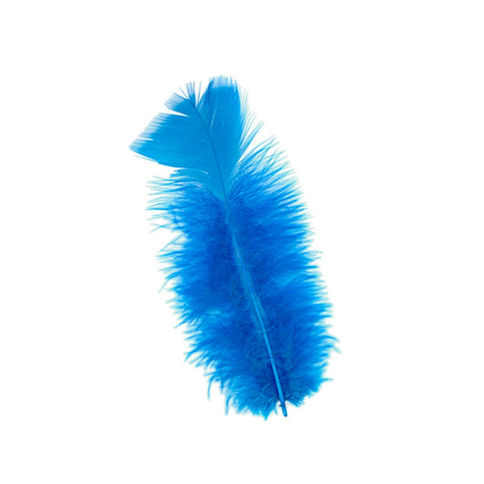Turkey Feather Flats Dyed - Dark Turquoise