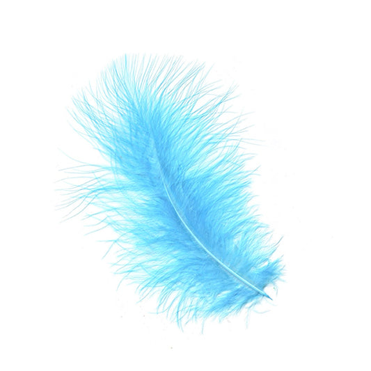 Turkey Marabou Dyed - Lt Turquoise