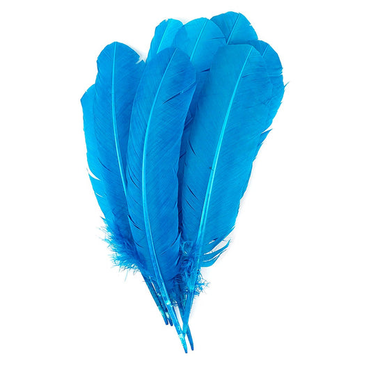 Turkey Quills by Pound - Right Wing - Dark Turquoise