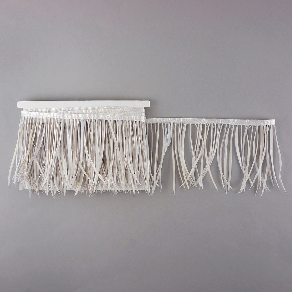 Goose Biot Feather Fringe - White