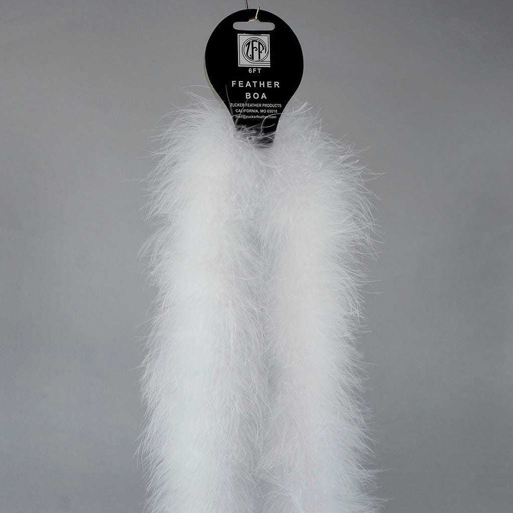 Full Marabou Feather Boa - White