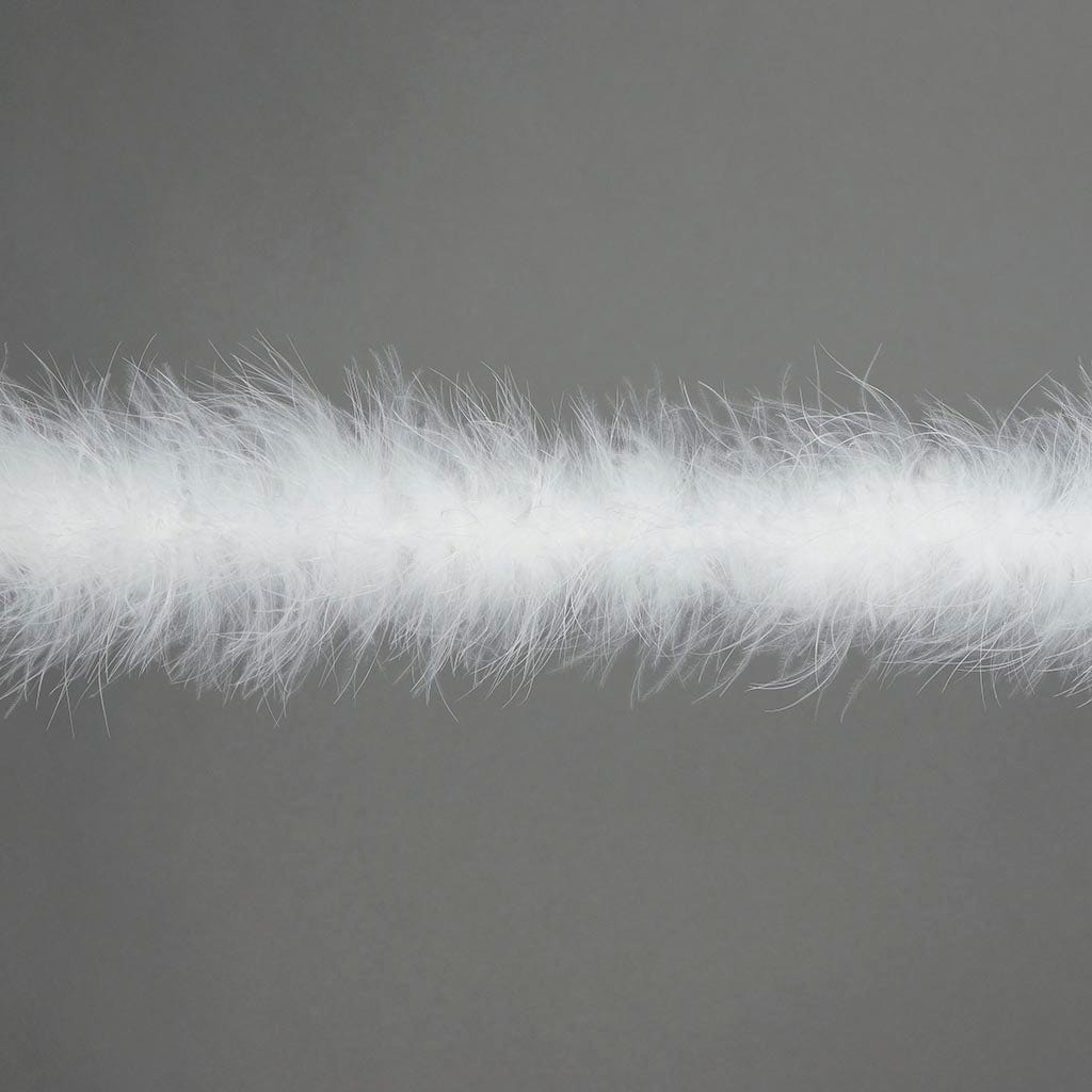 Marabou Feather Boa - Mediumweight - White