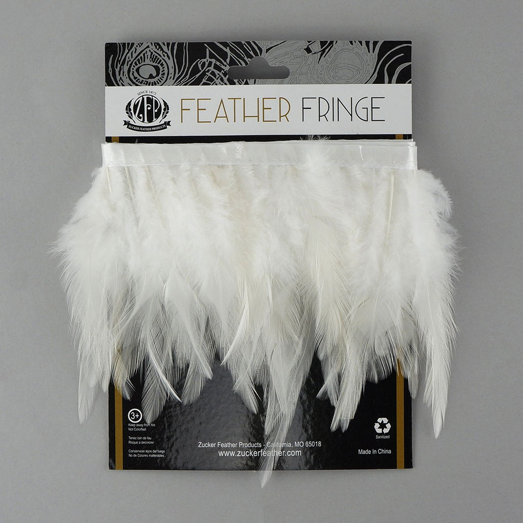 Saddle Fringe Dyed White