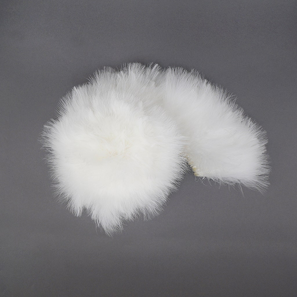 Turkey Marabou 1YD - White