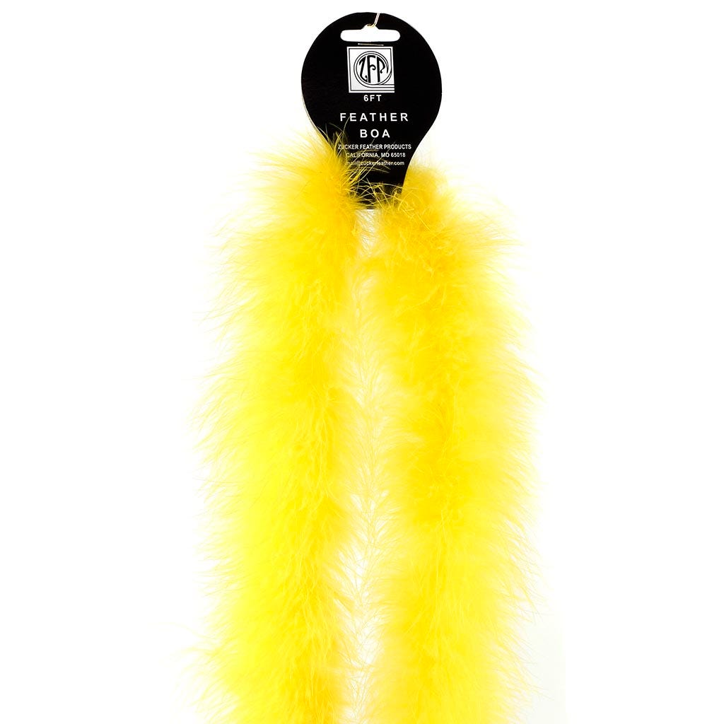 Full Marabou Feather Boa - Yellow