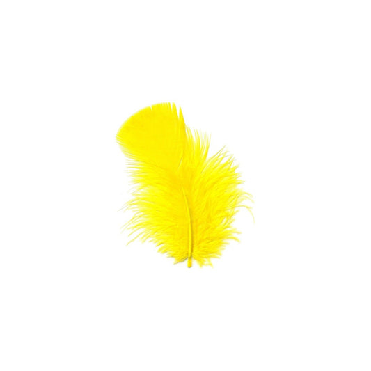 Loose Turkey Plumage Feathers - 1/4 lb - Yellow